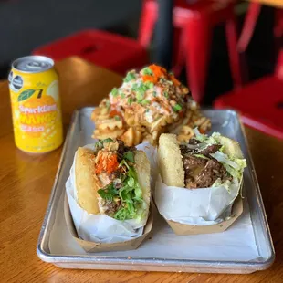 Beef Koja Beef Koja Umami Fries Korean Mango Soda
