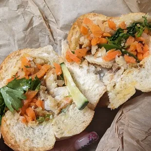 Fish banh mi