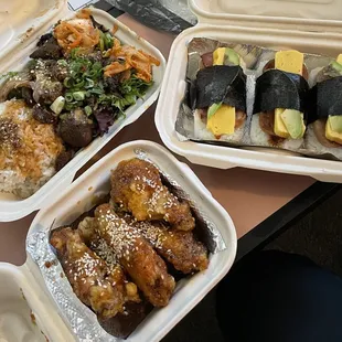 Doordash - Short Rib Bowl, Soy Garlic Wings, &amp; Signature Musubi