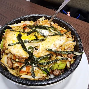 Hot stone bibimbap