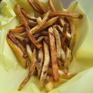 Golden French fries