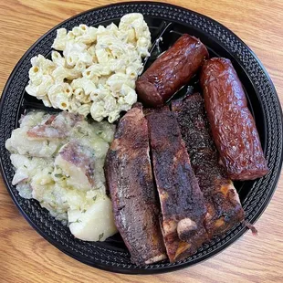 Ribs &amp; sausage dinner