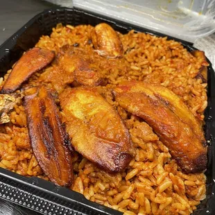 Vegan Jollof Rice Plate