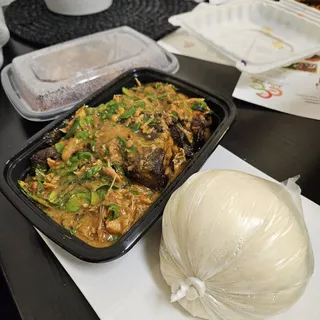 cocoyam (ofe oha) & fufu