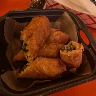 a basket of fried food