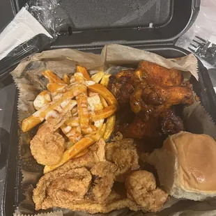 Personal platter with loaded fries