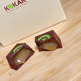 Vanilla Bean Sea Salt Caramel in Dark Chocolate Truffle