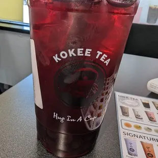 Dragon Fruit Rose signature drink
