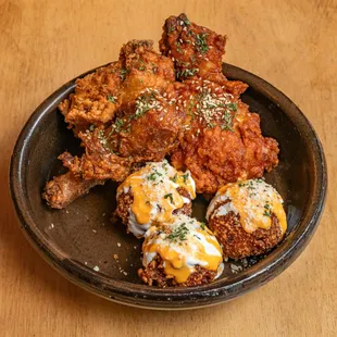 KFC with signiture kimchi balls