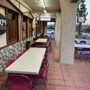 Enjoy the outdoor seating