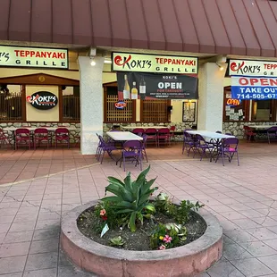 Outdoor dining is available during dinner hours!!