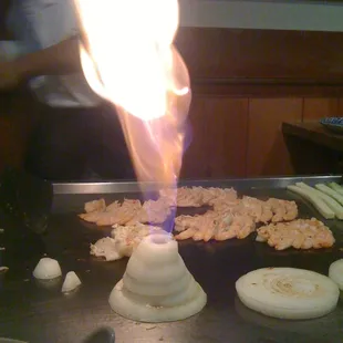 Onion volcano!