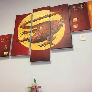 Nice artwork on the wall