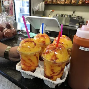 Our Favorite spot to grab drinks before heading to the park to enjoy . Try the kokiloco de mango!