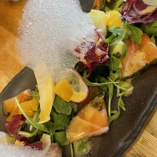 Arugula Salad with Salmon Carpaccio