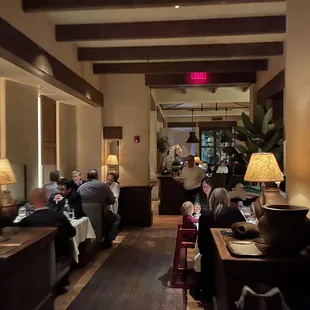 Rear dining room at Kokkari Estiatorio in San Francisco.