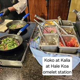 Omelet station