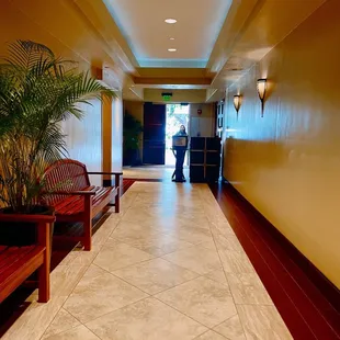 To the restaurant, must have a military ID &amp; hotel key card. You can invite guests.