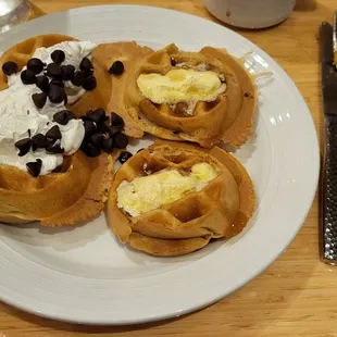 Made me some mini waffles.