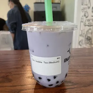 Medium taro bubble tea