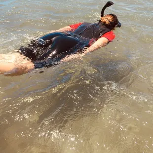 "The Floater Helps to float you above the coral reefs.