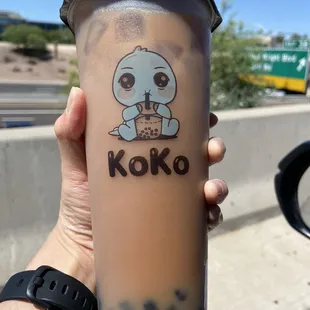 Classic Black Milk Tea with almond milk and boba, 0% sweet ($7) - Almond milk made the drink too watery, but the boba was good!