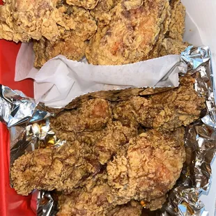 Half original and half sweet soy chicken