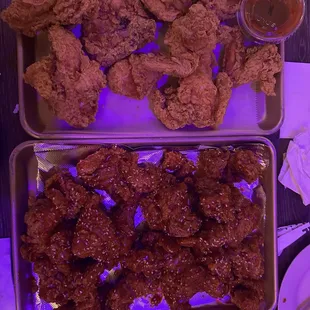 original (top) and hot (bottom) whole chicken!