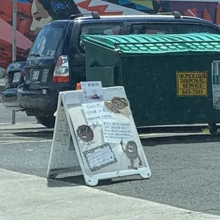 See their sign out when they open.