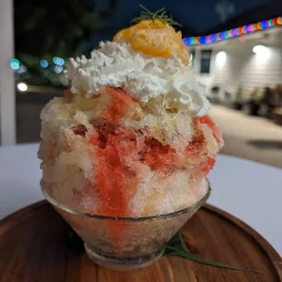 Tangerine Cream Shaved Ice