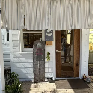 the front door of a house