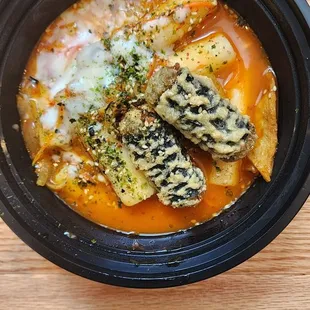 Duk Bok ki add cheese