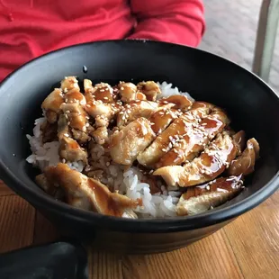Chicken teriyaki bowl dinner