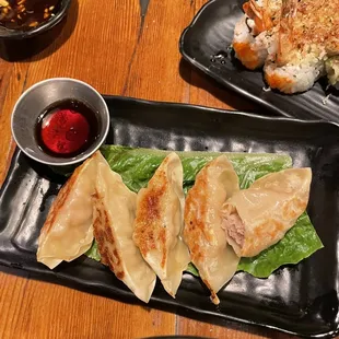 Pork Gyoza - you can order it fried or steamed. Delicious!