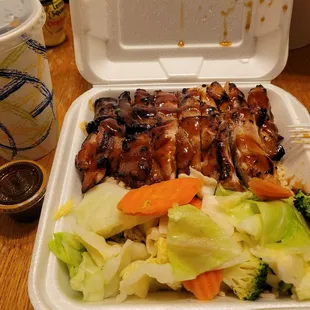 Forgot to take a photo before that first bite! The meal was still hot, and that first bite was heaven!