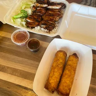 Best teriyaki in the area and love their egg rolls! They are fast and very friendly! Love this place!