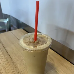 Iced caramel coffee