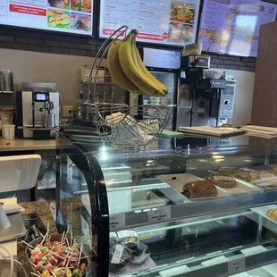 Inside front counter