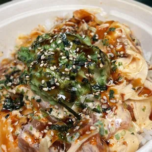 Tuna and salmon byob bowl