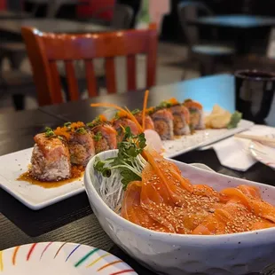 food, sashimi, sushi, sushi and sashimi