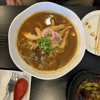Chicken curry ramen