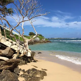 Quite area at the end of the beach!