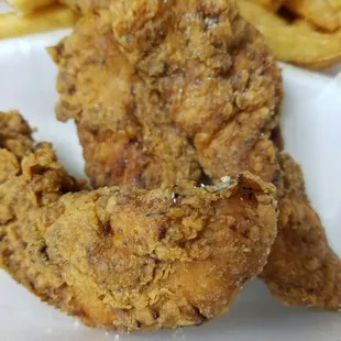 fried chicken and fries