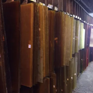 Amber sheet glass