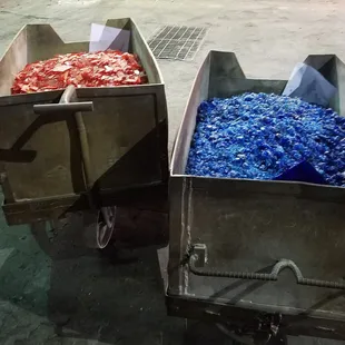 broken or mis-shaped glass gets recycled (eventually)