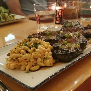 Bone in short rib and macaroni salad