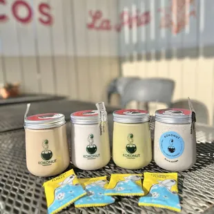 Cold Brew, Original Coconut, Matcha, Black Sesame