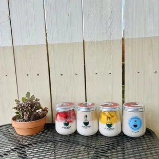 Strawberry, Taro, mango, Black Sesame