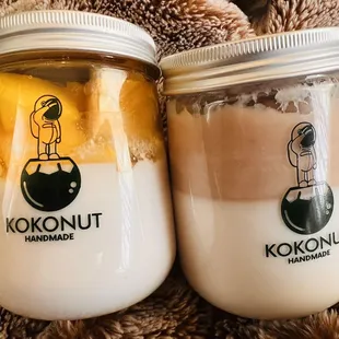 Mango and Taro with Sweetened Toasted Coconut Flakes