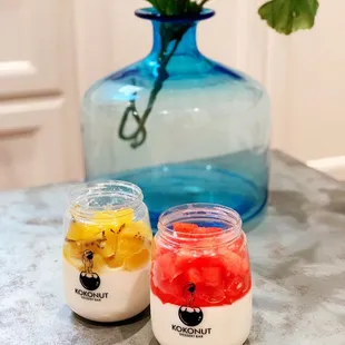 Golden Kiwi Coconut Pudding